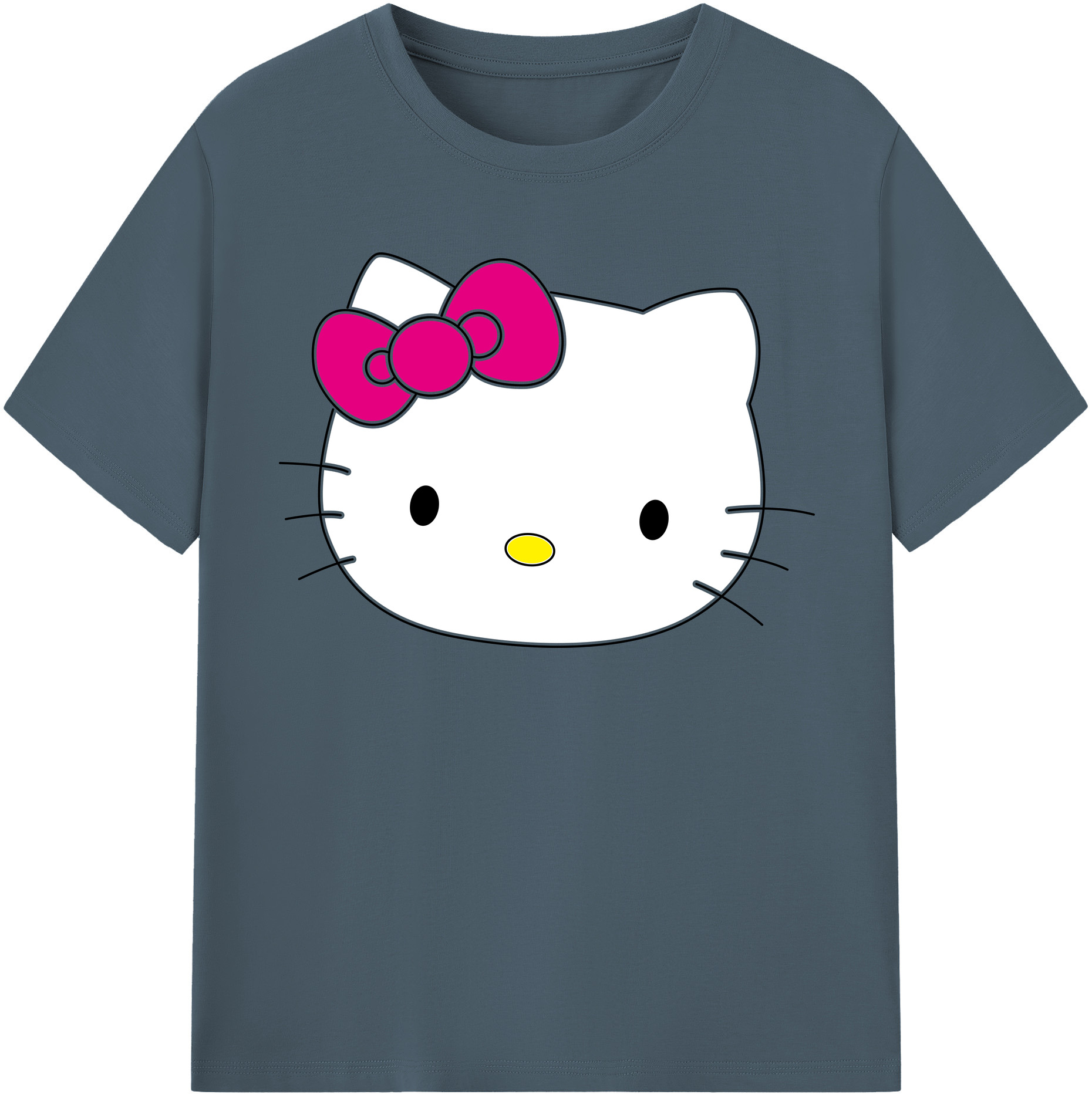 （画像用） Hello Kitty ハローキティ 綿100％半袖Tシャツ（フロントプリント）